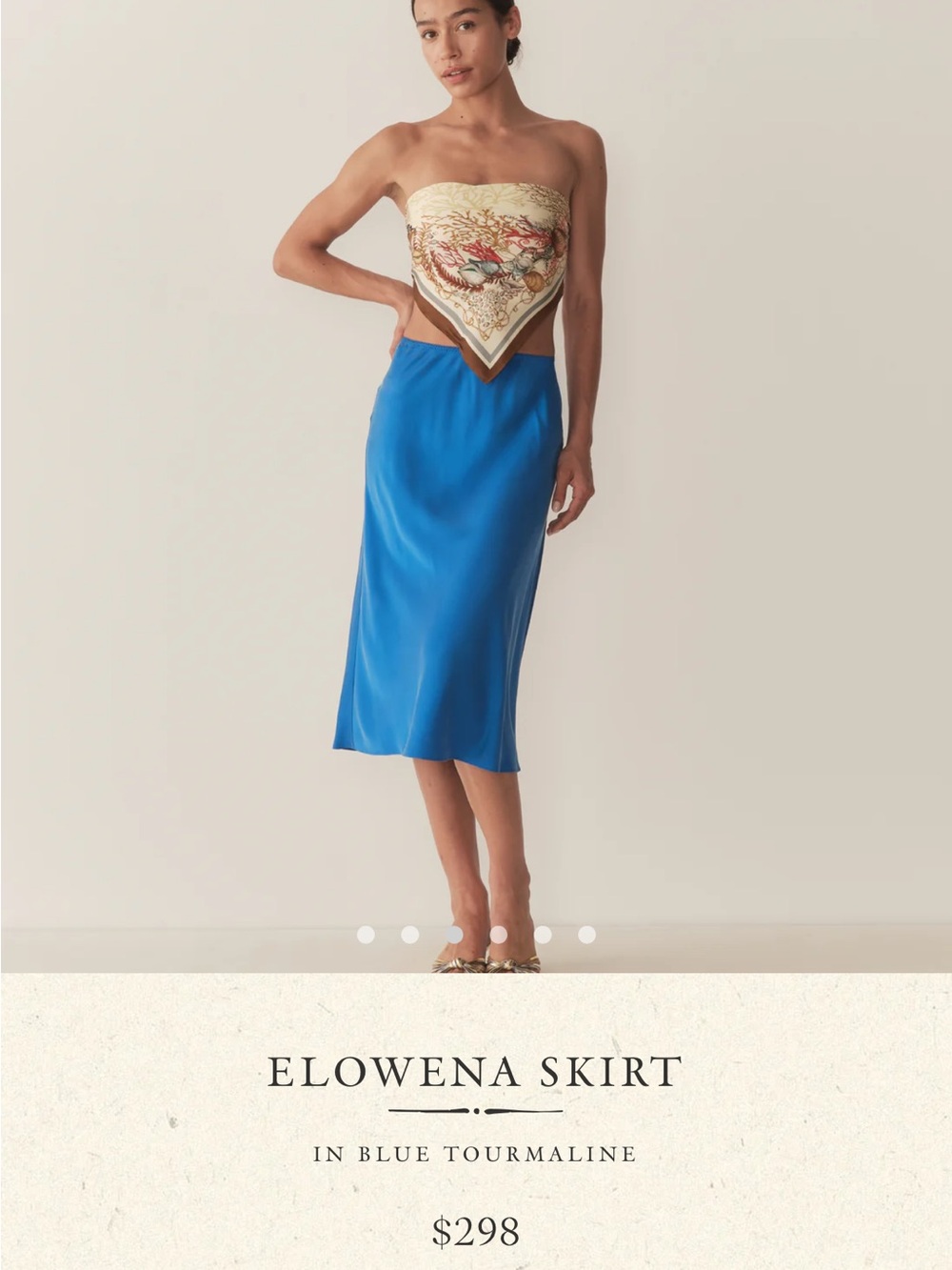 DÔEN Elowena 100% silk skirt